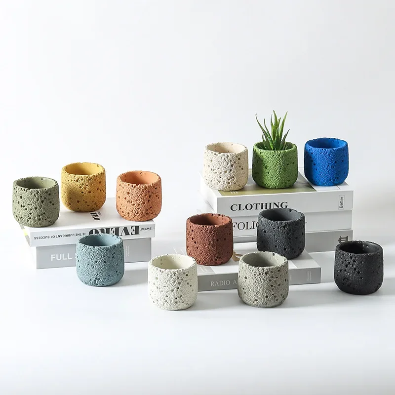 Hanging Planter Basket - Nordic cement flowerpot simple personality creative