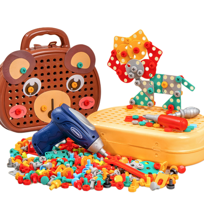 Gardening Tools For 3 Year Old - Children Electric Drill Toolbox Driller Games