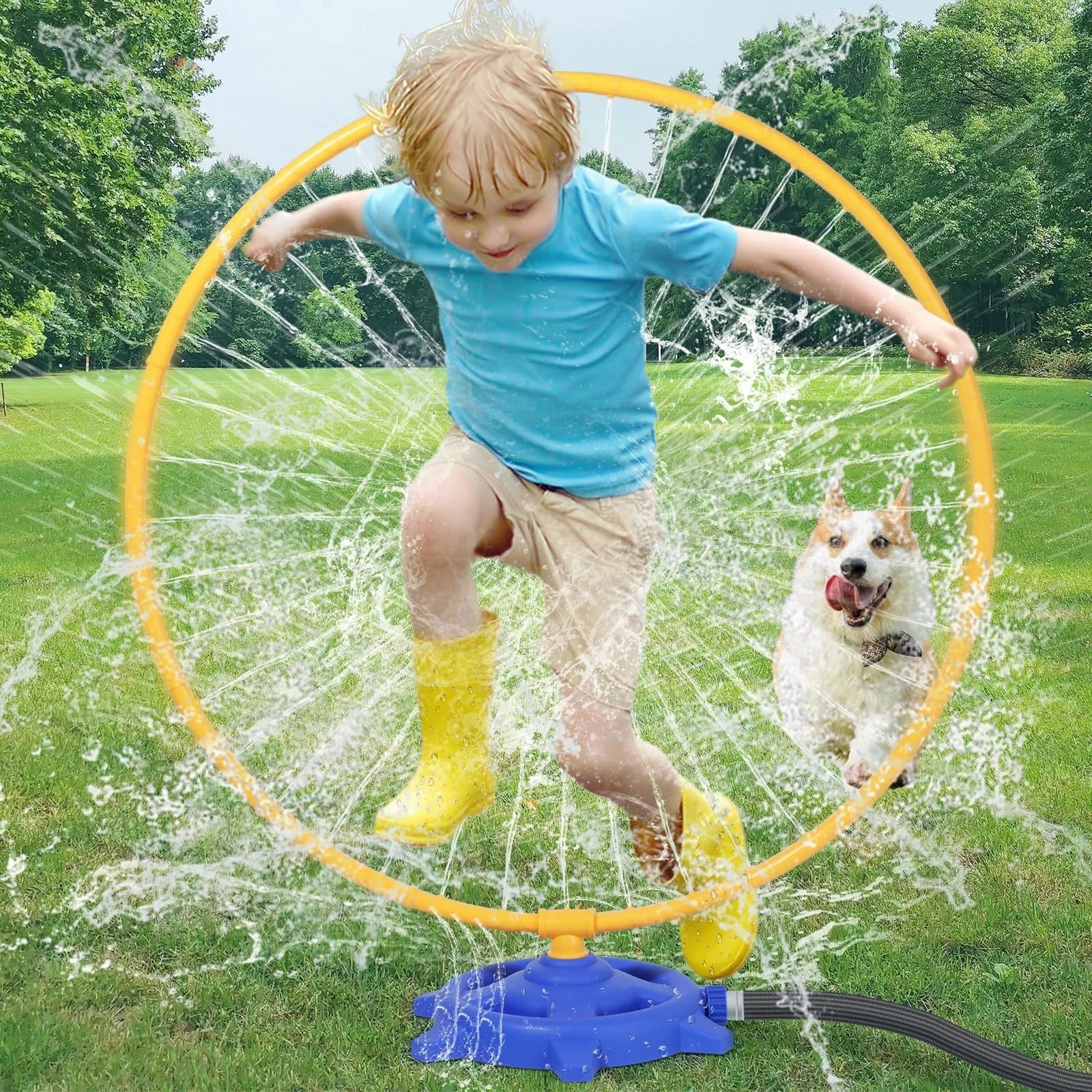 Gardening Tools Girly - Kids Water Sprinkler Circular Rings Rotation