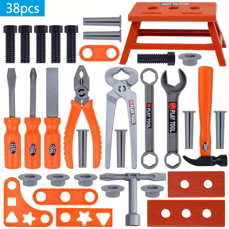 38pcs/39PCS/42PCS Toy Tool Box - Gardening Tools For 3 Year Old avaliação e preço