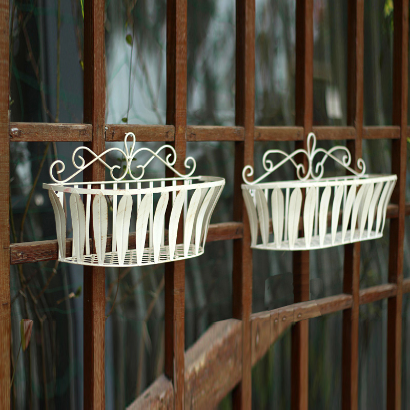 Set of 2 outdoor window Wrough - Hanging Planter Basket avaliação e preço