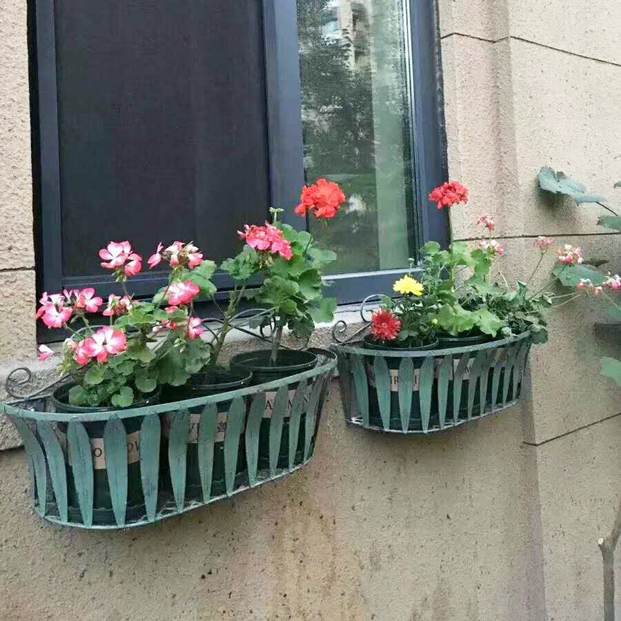 Set of 2 outdoor window Wrough - Hanging Planter Basket avaliação e preço