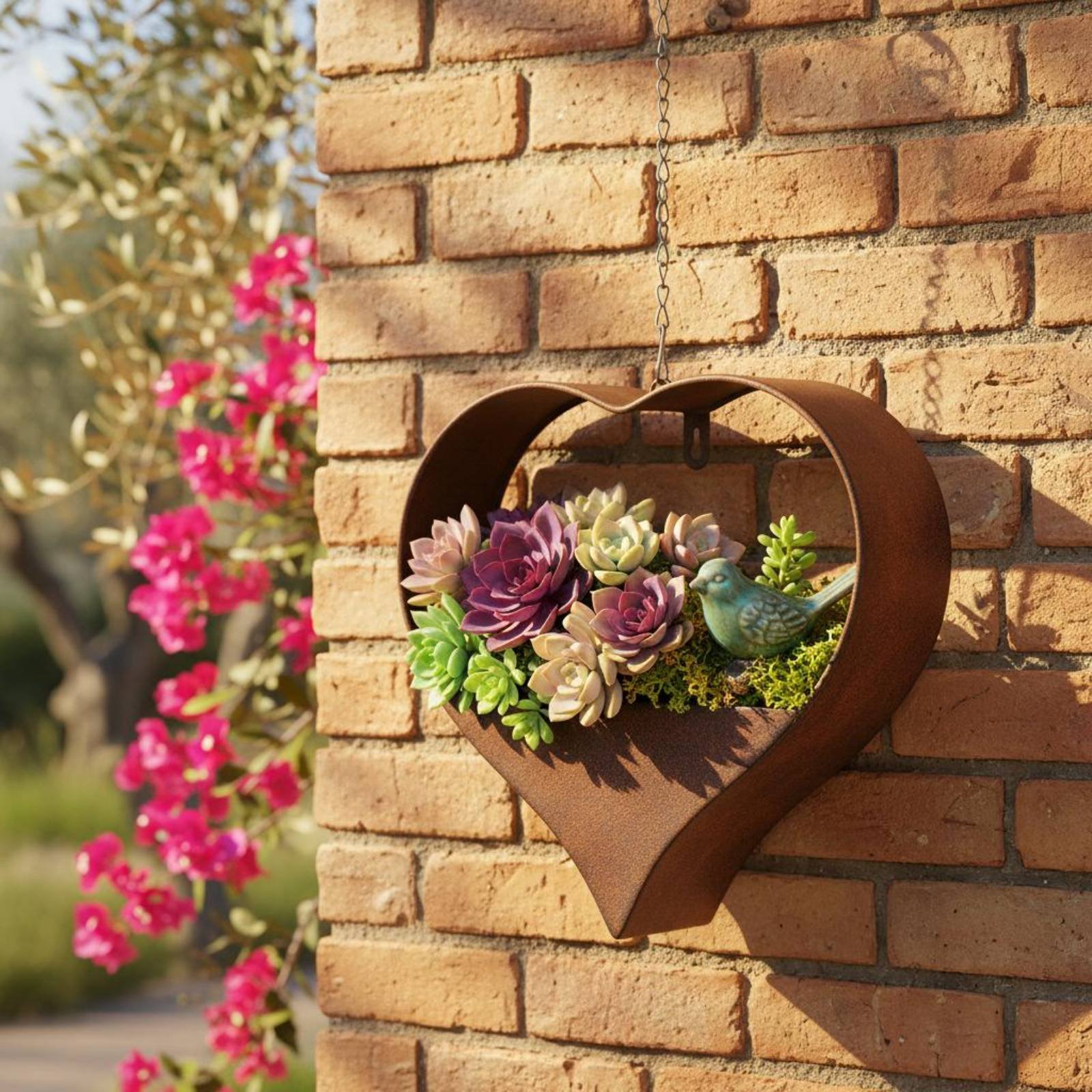 Heart Shaped Metal Planter Wal - Hanging Planter Basket avaliação e preço
