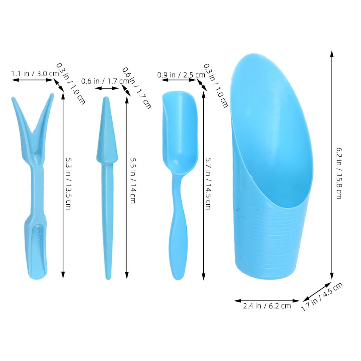 4pcs/set, Plastic Durable Buck - Gardening Tools Spade avaliação e preço