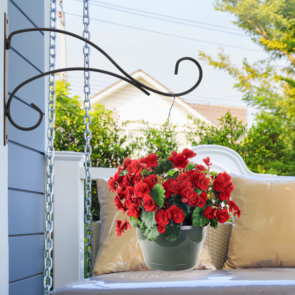 4Pcs Heavy Duty Iron Hanging P - Hanging Planter Basket avaliação e preço