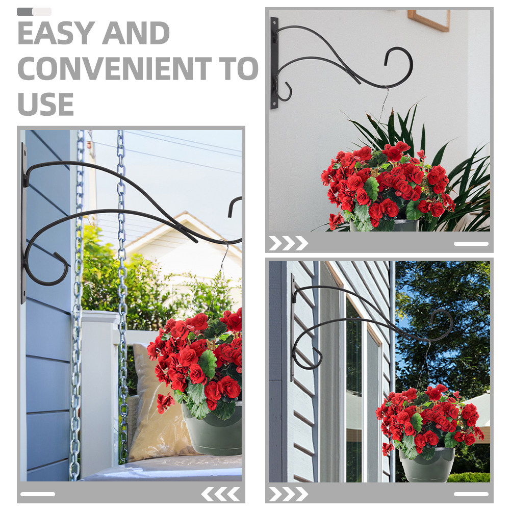 4Pcs Heavy Duty Iron Hanging P - Hanging Planter Basket avaliação e preço