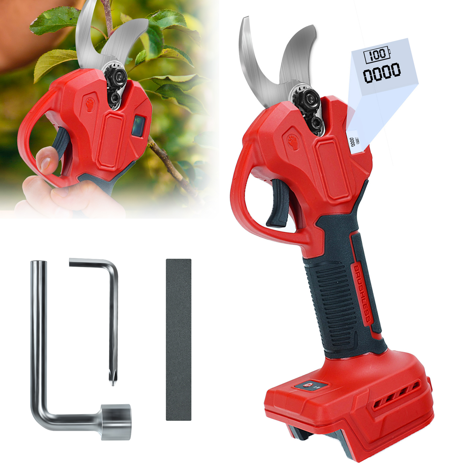 30mm Brushless Electric Prunin - Gardening Tools Spade avaliação e preço