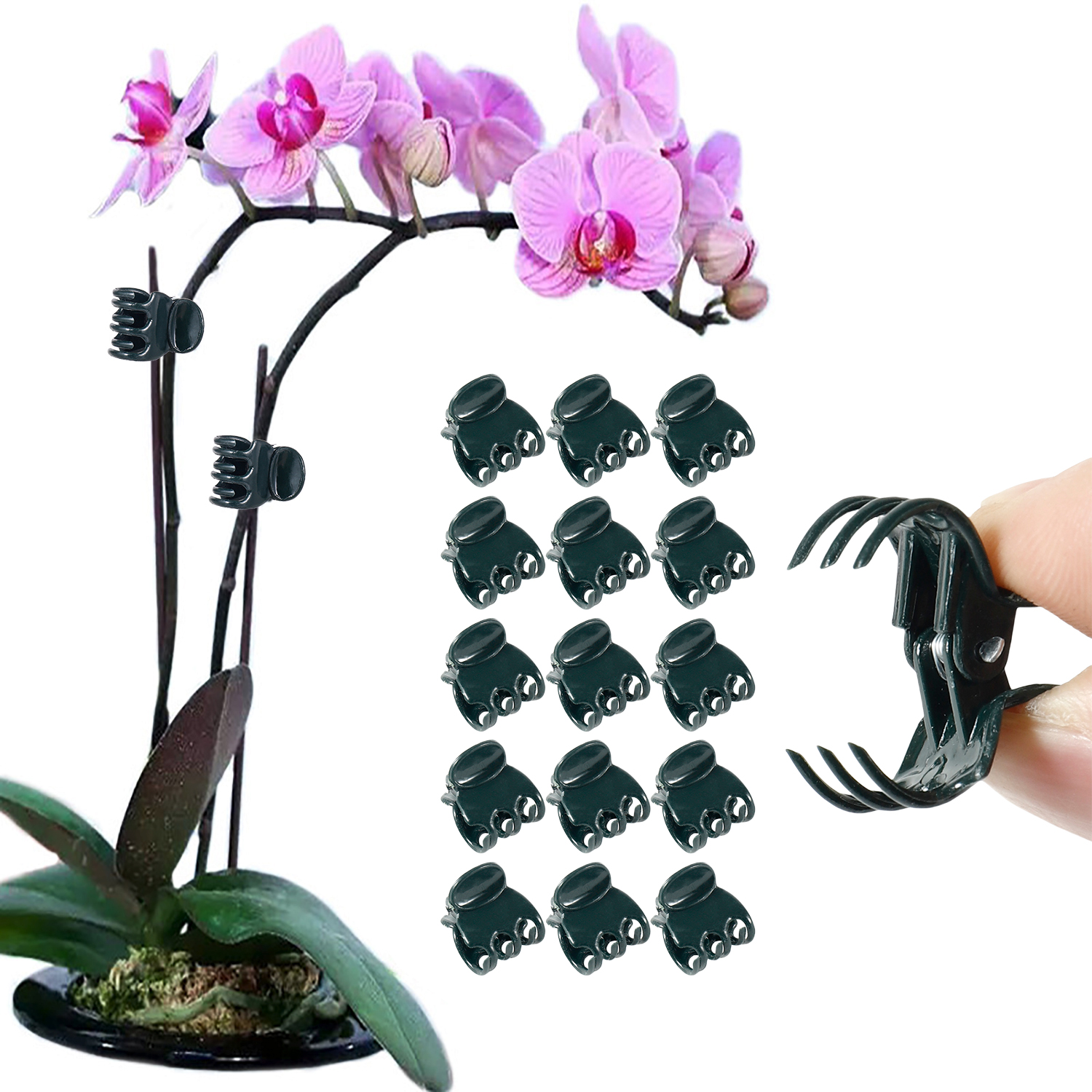 50/100Pcs Plant Clips Butterfl - Gardening Tools For Vines avaliação e preço