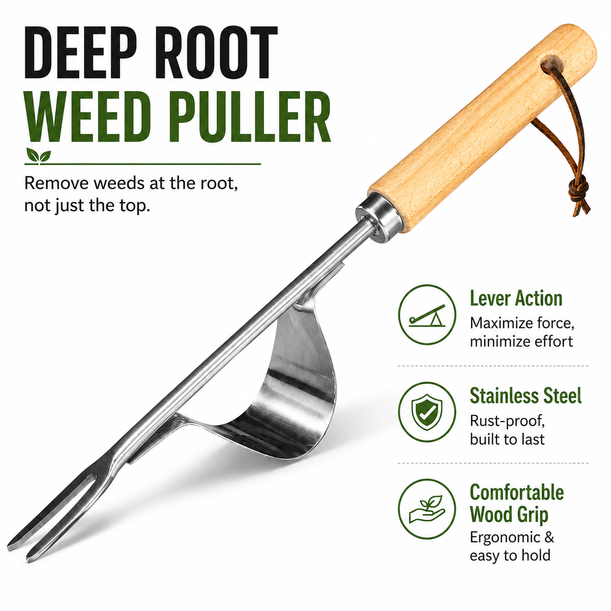 Manual Weed Remover, Stainless - Gardening Tools Spade avaliação e preço
