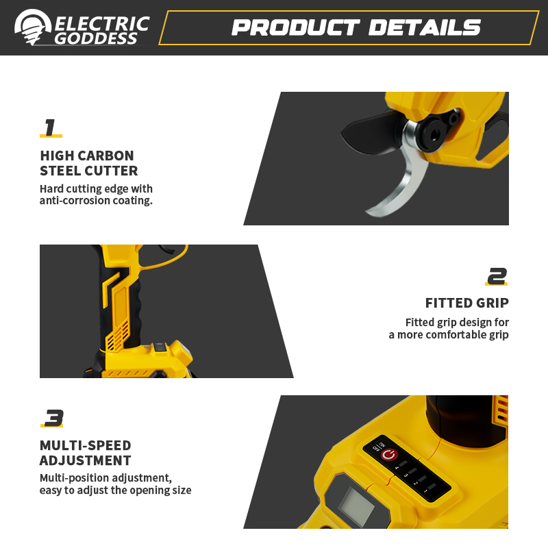 Brushless 55mm Electric Prunin - Pruning Shears avaliação e preço