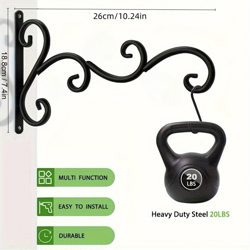 2pcs Wall-mounted Plant Rack f - Hanging Planter Basket avaliação e preço