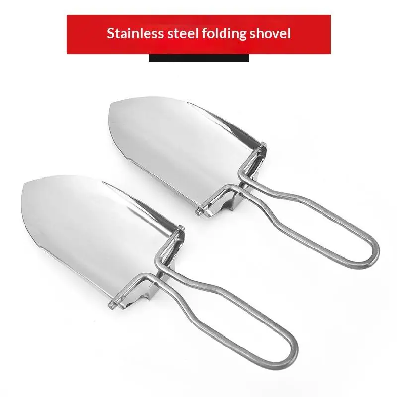Stainless Steel Folding Shovel - Gardening Tools Spade avaliação e preço