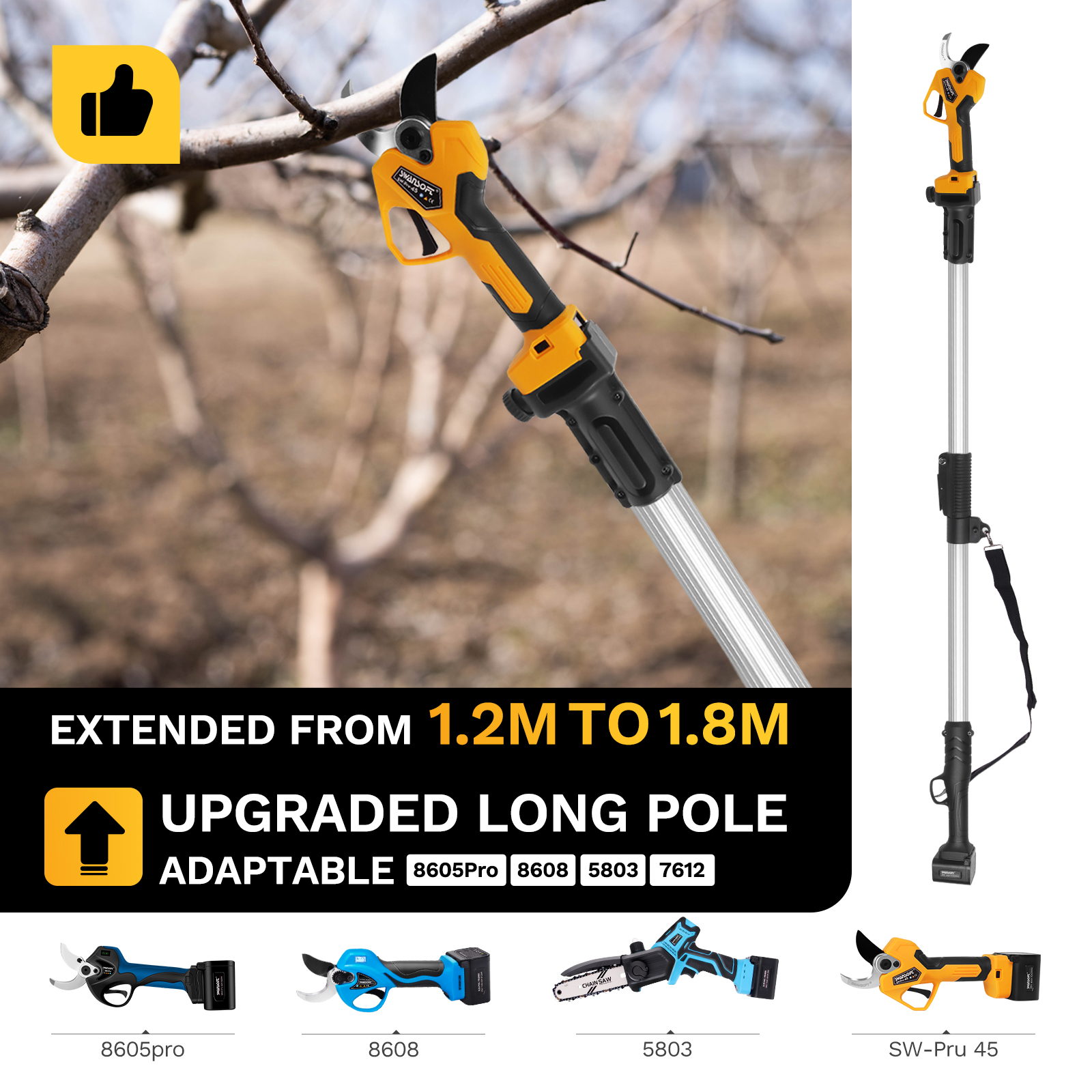 Telescopic Extension Rod for P - Pruning Shears avaliação e preço
