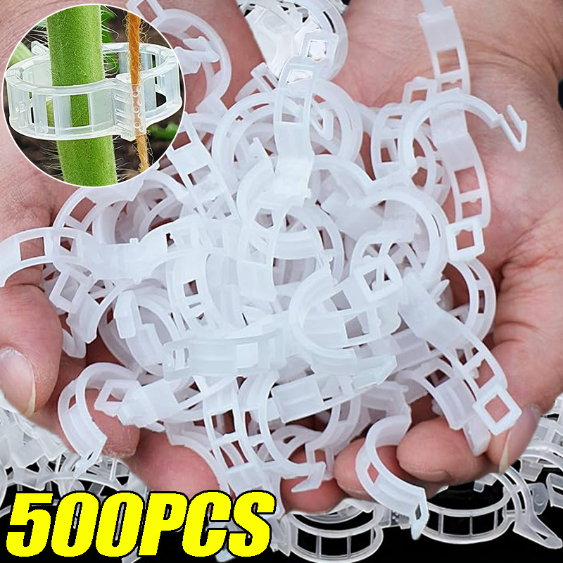500/50PCS Plant Support Clips  - Gardening Tools For Vines avaliação e preço