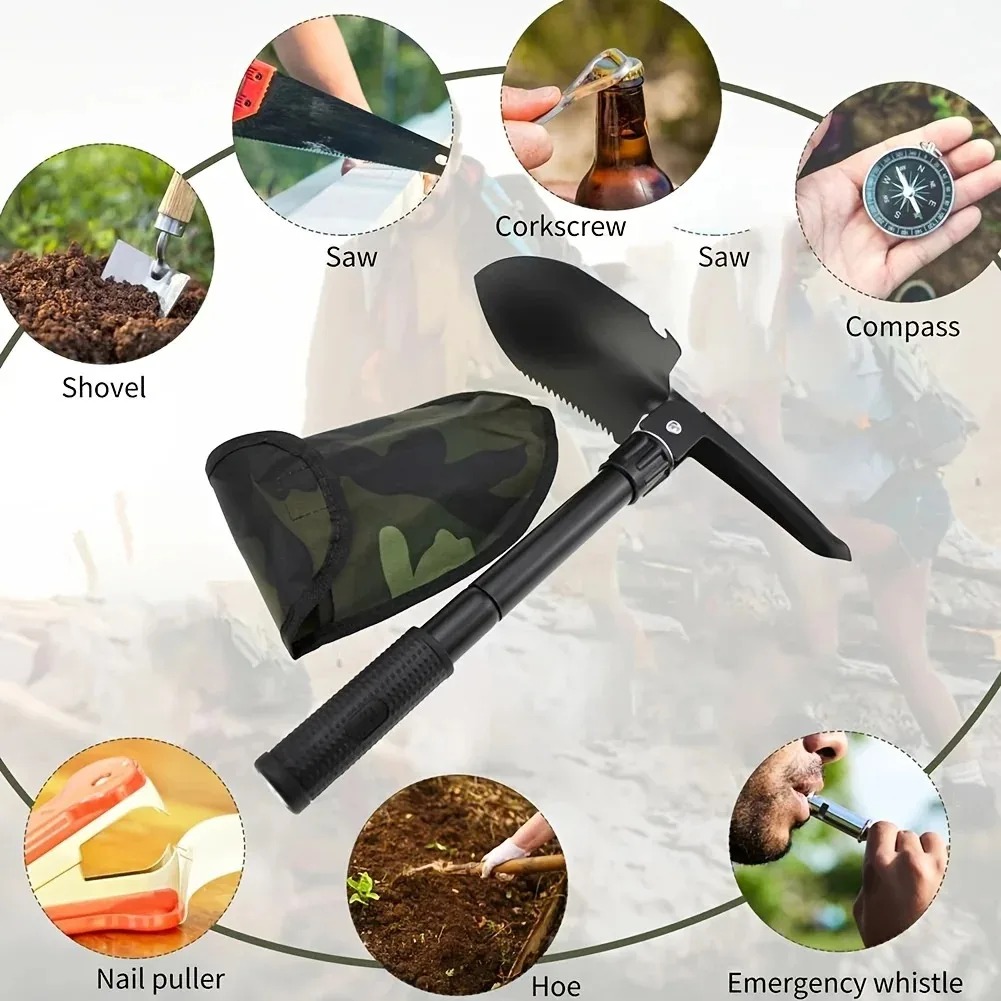 1PC Multifunctional Folding Sh - Gardening Tools Sale avaliação e preço