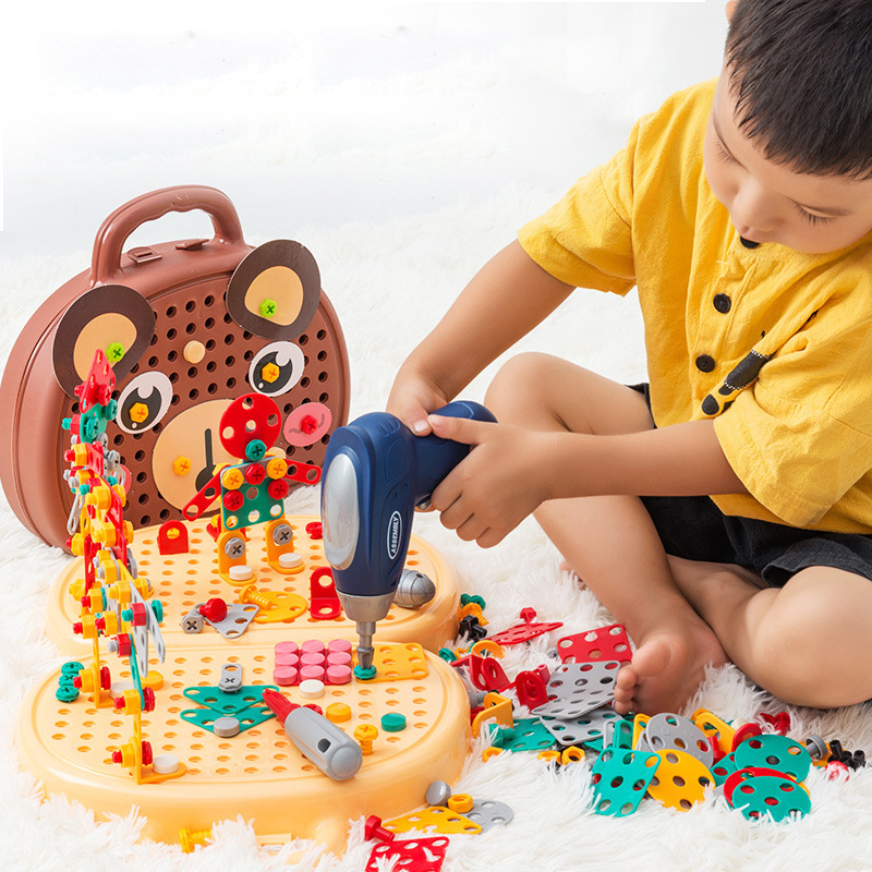 Children Electric Drill Toolbo - Gardening Tools For 3 Year Old avaliação e preço