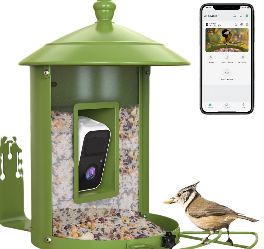 AI intelligent bird feeder wit - Gardening Tools Definition avaliação e preço