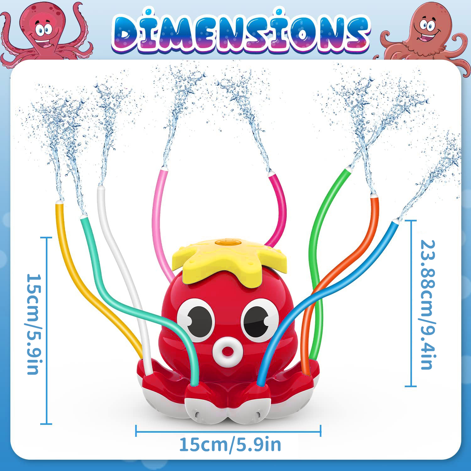 Summer pool toys Octopus Sprin - Gardening Tools For 3 Year Old avaliação e preço
