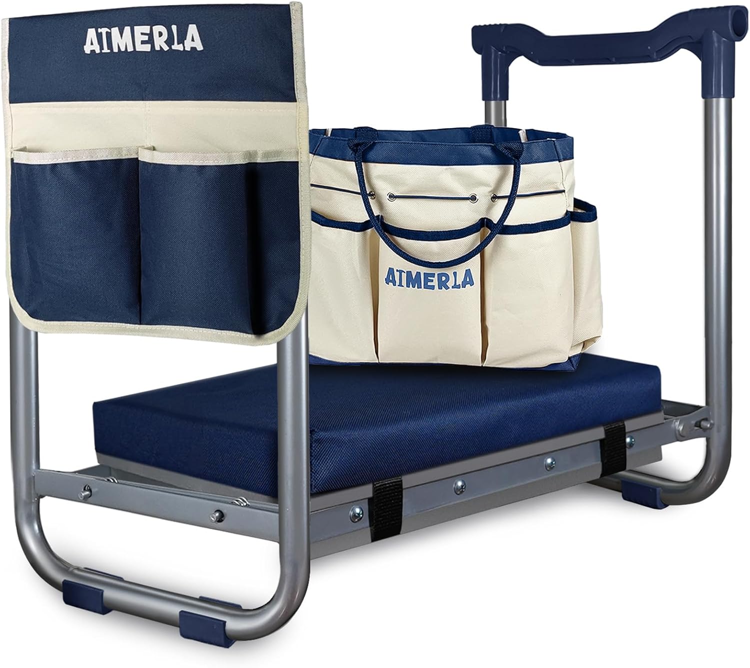 Foldable Kneeler Seat with Det - Gardening Tools Bag avaliação e preço