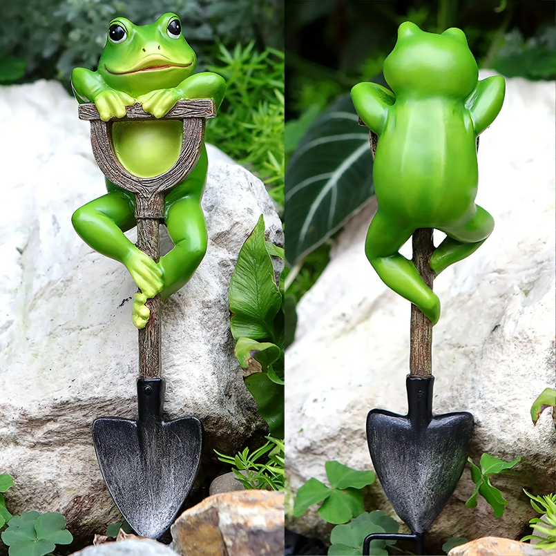Cute Garden Gnome Frog Rabbit  - Gardening Tools Spade avaliação e preço