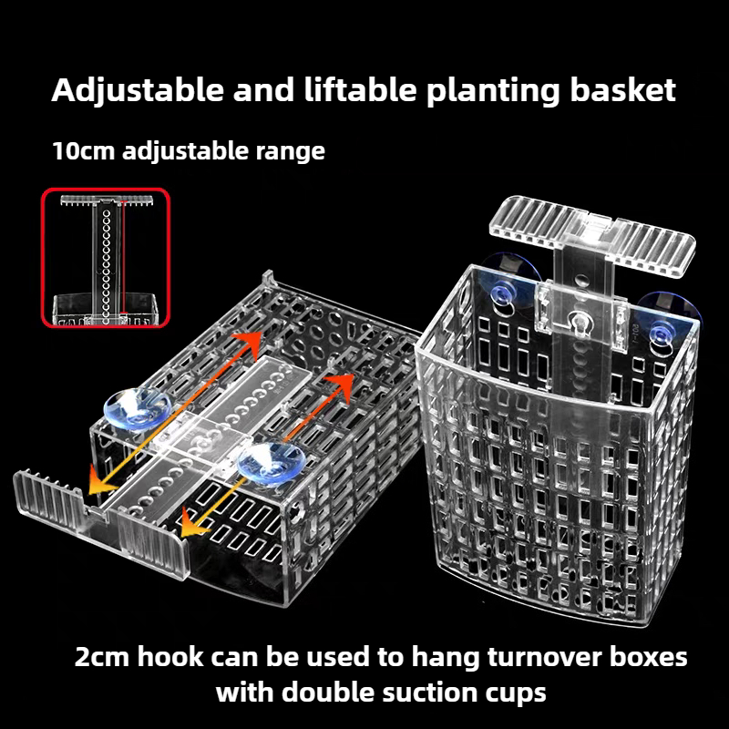 Aquarium Plant Holder Adjustab - Hanging Planter Basket avaliação e preço